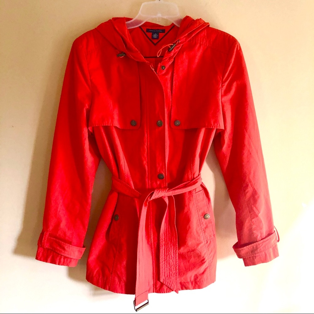 Orange Tommy Hilfiger Raincoat
